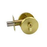 Brushed Gold Double Cylinder Deadbolt (3555) - Coral Series