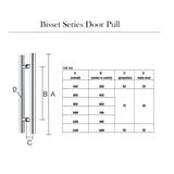 400mm Entry Door Pull Handles (Pair) - Kiama Series