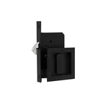 Matt Black 70mm Square Sliding Privacy Set - Ryan Series