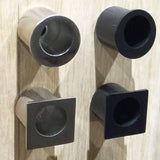 Matt Black Square Sliding Door Finger Pull