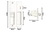 Sliding Door Privacy Set - Matt Black