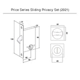 Square Shaped Sliding Privacy Set - Price Series