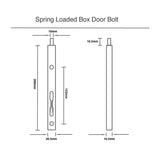 Spring Loaded Door Bolt (200mm) - Box Type