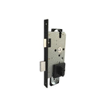 Matt Black Square Knob Entrance Mortice Lock - Single Door Pull Lock