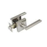 Hugh Series Privacy Lever Set - Satin Nickel Finish