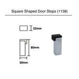 Door Stops (1138) - Satin Nickel Finish