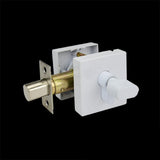 Reef Series Single Cylinder Deadbolt with a Snib - White Finish