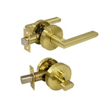 St Tropez Series Entrance Handle Set - Brushed Gold