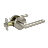 St Tropez Series Passage Lever Set - Brushed Nickel Finish
