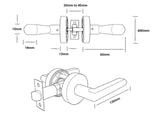 Passage Lever Set - Gunmetal Finish