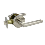 St Tropez Series Privacy Lever Set - Brushed Nickel Finish