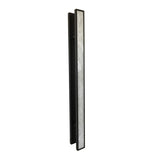 Cream Stone Faced 1200mm Door Pulls - Matt Black