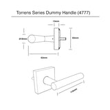 Eva Series Dummy Handle - Matt Black Finish