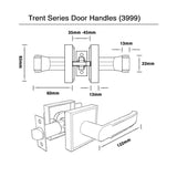 Matt Black Entrance Lock Set (3999MB) - Tammy Series