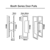 400mm Matt BlackEntry Door Pulls (Pair) - Booth Series