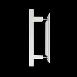 Barn Door Flush Pull Handle - White Finish