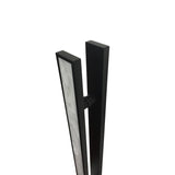 Cream Stone Faced 1200mm Door Pulls - Matt Black