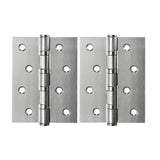 White Finish Door Hinges (pair) - 100 x 72 x  2mm