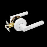 Pure White Finish Passage Set - Addison Series