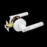 Pure White Finish Entrance Lock Set - Addison Series