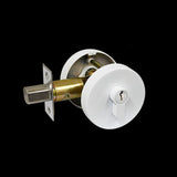 Pure White Finish Double Cylinder Deadbolt - Coral Series