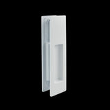 White Finish Sliding Passage Set - Morgan Series