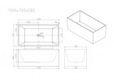 Orta Multi-Fit Freestanding Bathtub - Gloss White
