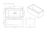 Orta Multi-Fit Freestanding Bathtub - Gloss White