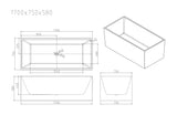 Orta Multi-Fit Freestanding Bathtub - Gloss White