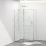 900/1000mm Diamond Shape Shower Screen Pivot Door Variant Colour Semi-frameless 6mm Glass 2000mm Height