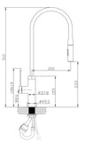 Aura Deluxe Pull-out Sink Mixer - Brushed Nickel