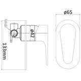 Lovello Shower & Bath Mixer - Chrome