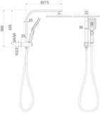 Amarna Mini Combo Shower Set - Chrome