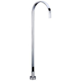 Zena Square Floor Mounted Bath Spout - Chrome