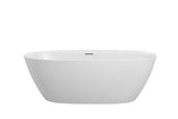 Pilato Freestanding Bathtub - Gloss White & Matt White
