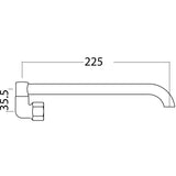 Laundry Spout - Chrome