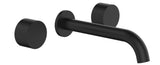 Tania 1/4 Turn Bath & Wall  Set - Matt Black