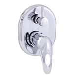 Lotus Open Handle Shower & Bath Mixer Diverter - Chrome