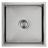 Coral Above or Undermount Single Bowl Kitchen Sink 400mm x 400mm - Stainless Steel