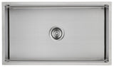 Coral Above or Undermount Single Bowl Kitchen Sink 720mm x 400mm - Stainless Steel