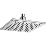 Square Solid Brass Shower Head 200mm - Chrome