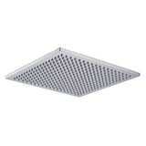 Square Solid Brass Shower Head 300mm - Chrome