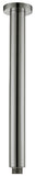 Round Ceiling Drop Down Shower Arm 300mm - Brushed Nickel