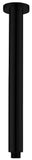 Round Ceiling Drop Down Shower Arm 300mm - Matt Black