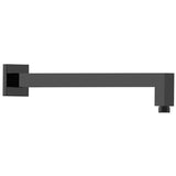 Square Horizontal Shower Arm - Matt Black