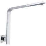 Square High Reach Shower Arm - Chrome