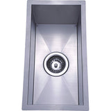 Rosa Above or Undermount Single Bowl 200mm x 400mm - Stainless Steel
