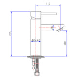 Sahara Basin Mixer - Chrome