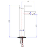 Sahara Basin Mixer Tall - Chrome