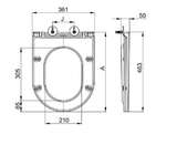 Slim UF Toilet Seat – Gloss White